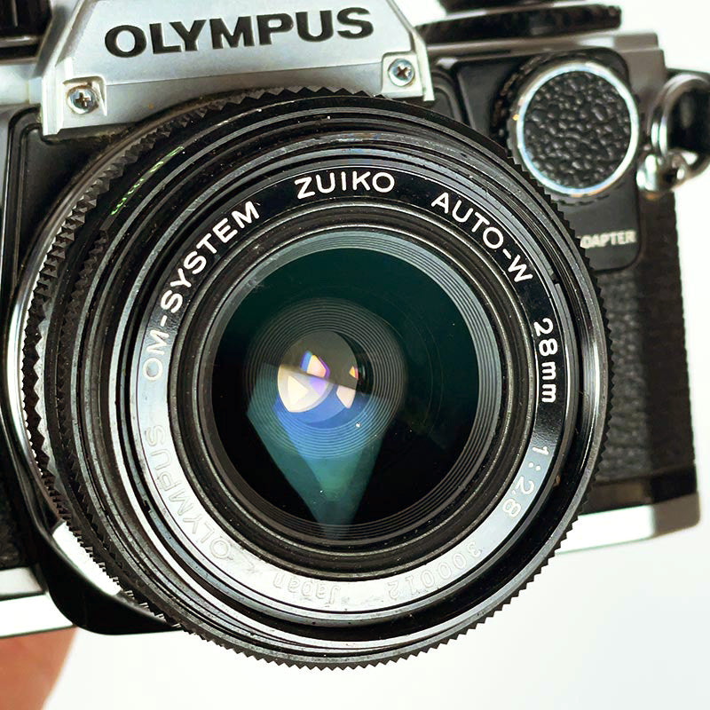 Olympus OM10 Manual Adapter & 28mm 2.8