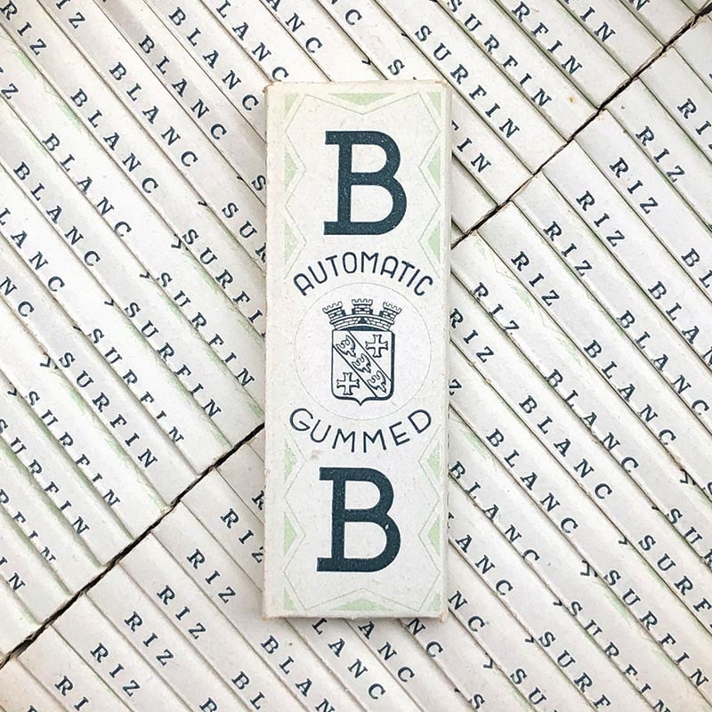 papier feuille a rouler cigarette BB Bourgmayer Boulay ancien vintage 1930 tabac