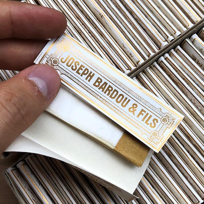 papier feuille a rouler cigarette le nil bout doré or ancien vintage 1930 tabac joseph bardou