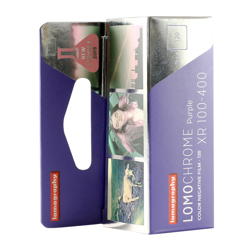 lomography purple lomochrome 100 400 XR120 couleur négatif argentique