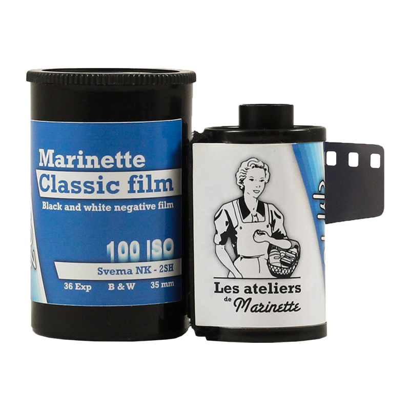 Marinette Classic Film M103 Pellicule Svema Astrum NK 2SH 100 iso noir et blanc basse vitesse exemple