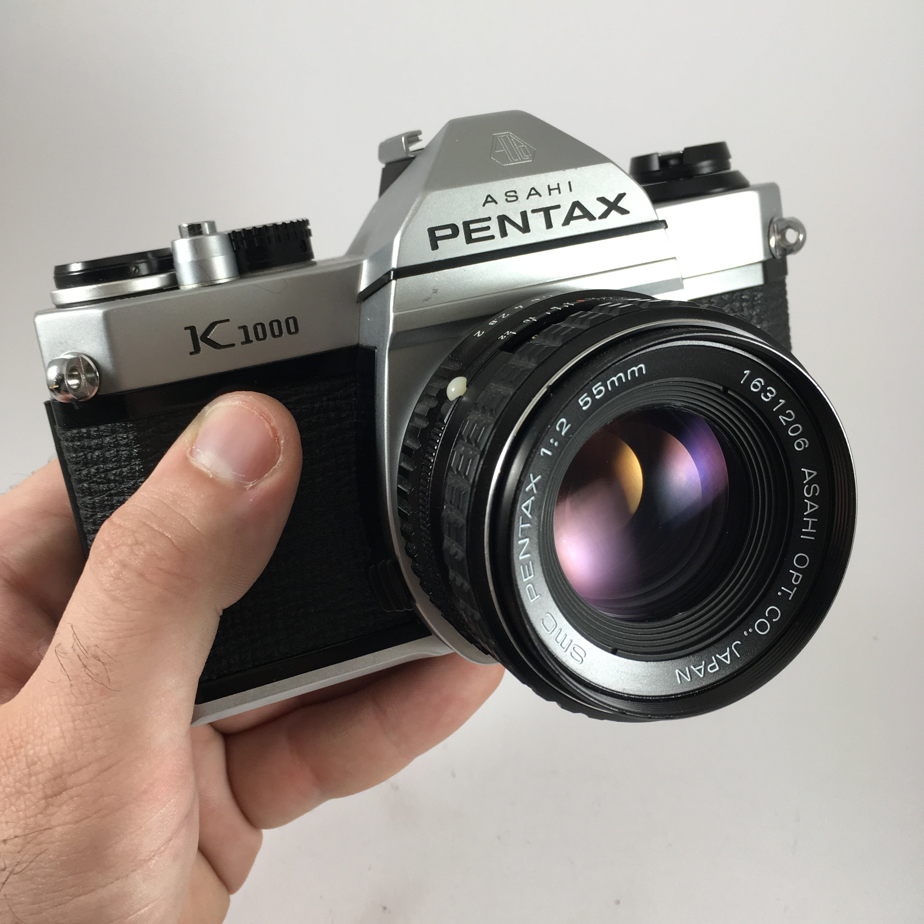 pentax k1000 smc 55mm 2 reflex argentique 35mm 135 appareil photo