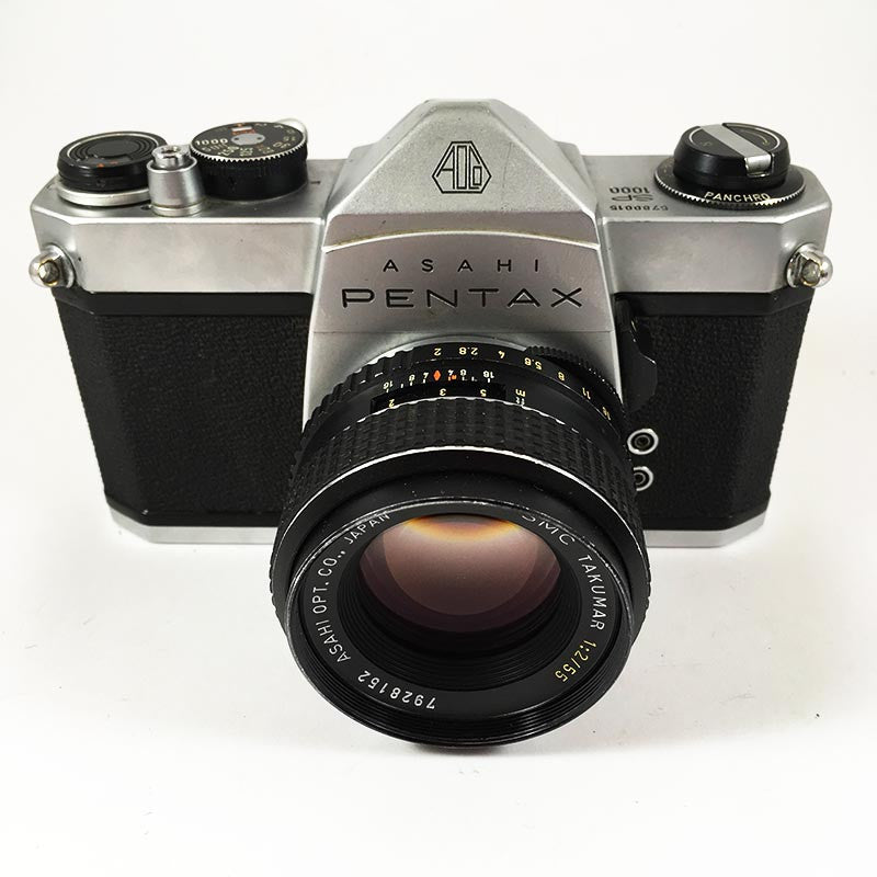 pentax spotmatic F SPF pentax asahi sp1000 smc takumar 55mm f2 2 reflex argentique ancien asahi 35mm 135 appareil photo