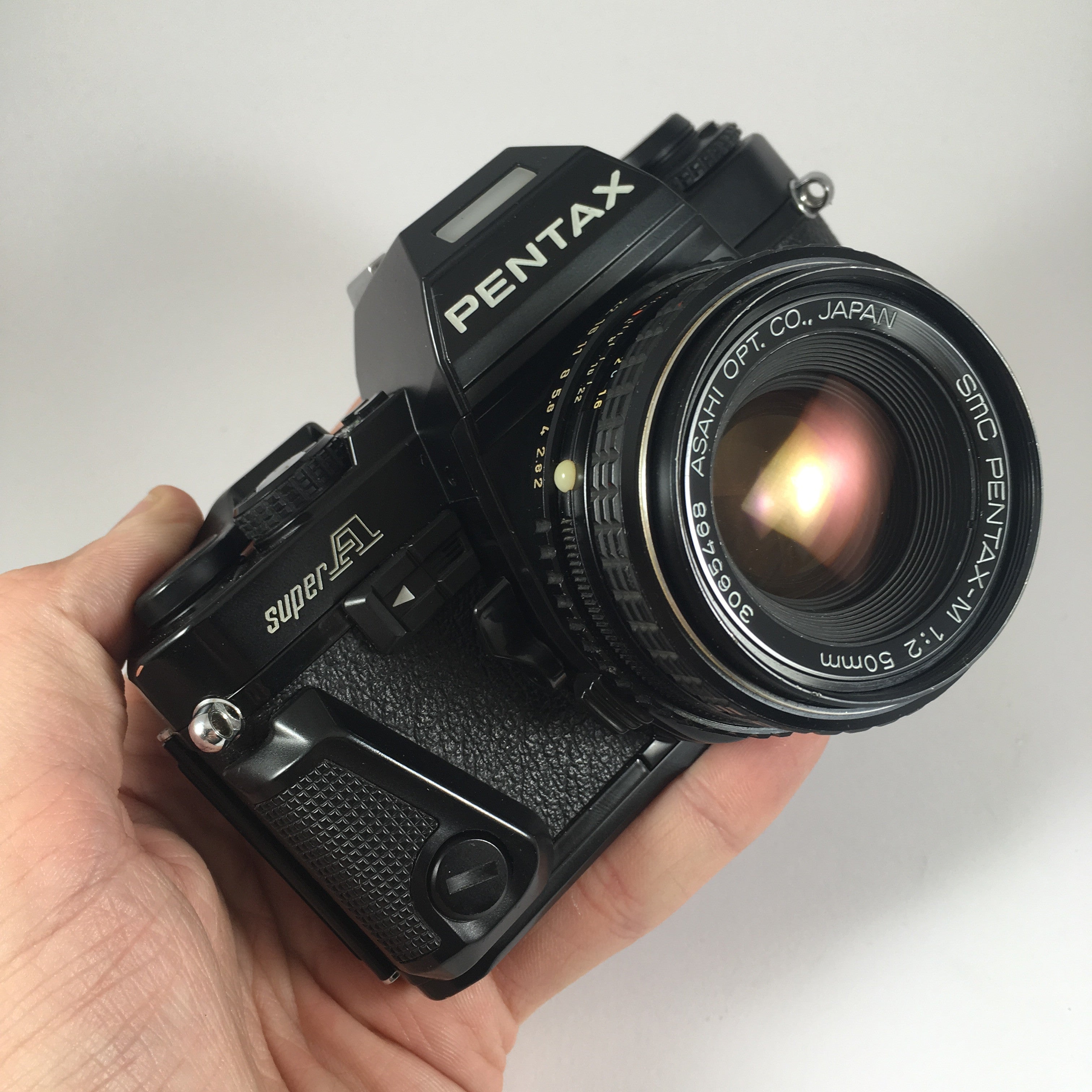 appareil pentax super A 35mm 50mm 2 1983 automatique auto argentique