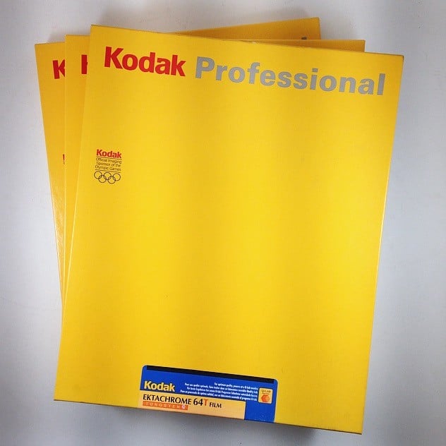 kodak ektachrome 64 T plan film pellicule 20.4 25.4 cm argentique pellicule film périmée 2000