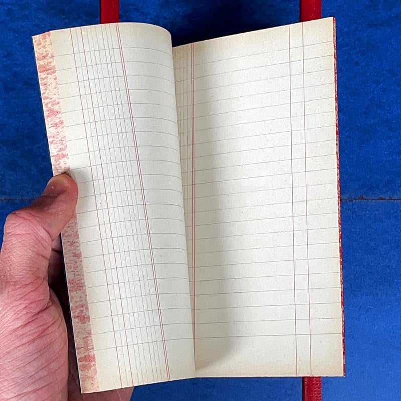 petit carnet papier tacheté 96 pages ancien vintage bleu vintage 1960 1950