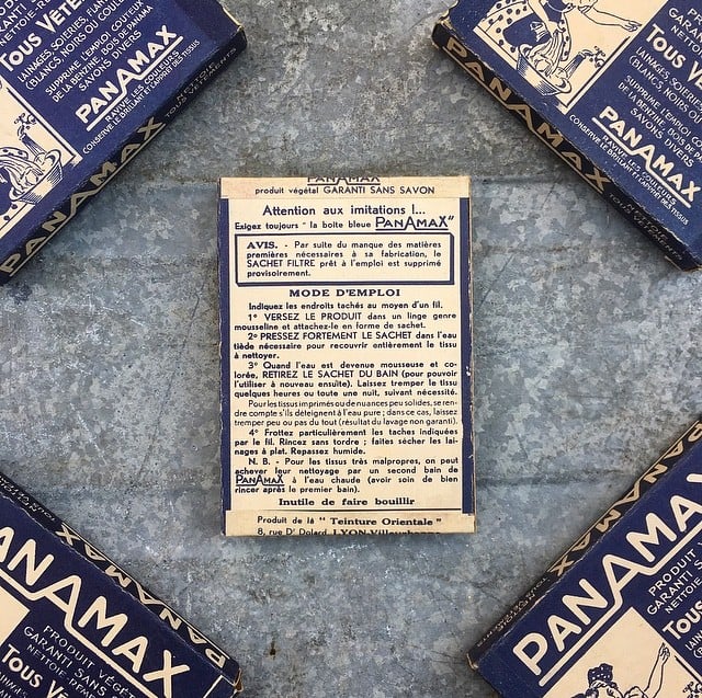 petit paquet de lessive panamax bleu ancien 1940 vintage stock épicerie ancienne