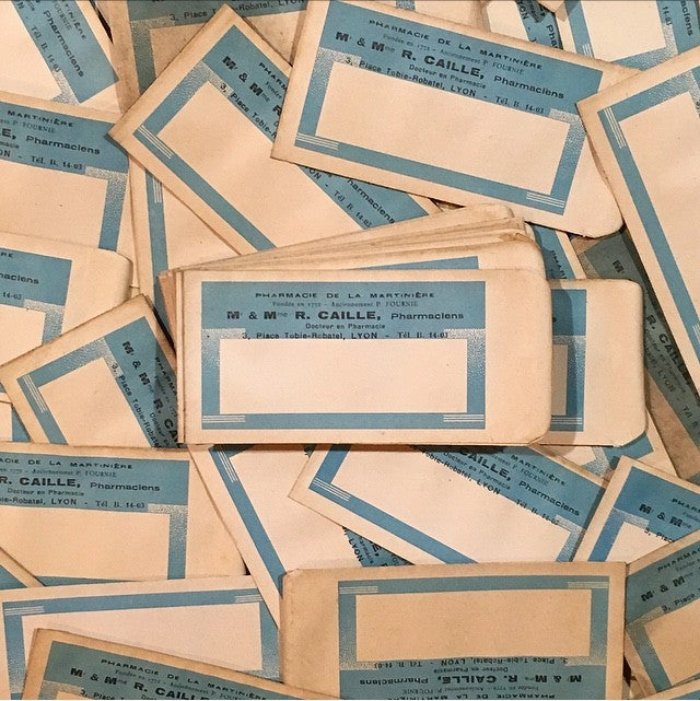 petit sachet pharmacie médicament r caille lyon la martinière 1930 1940 ancien ancienne