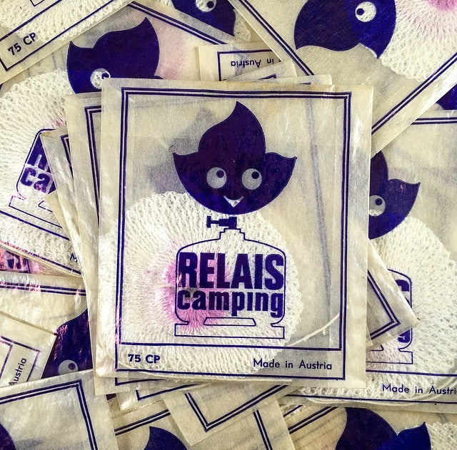 petit sachet relais camping 1970 ancien vintage emballage