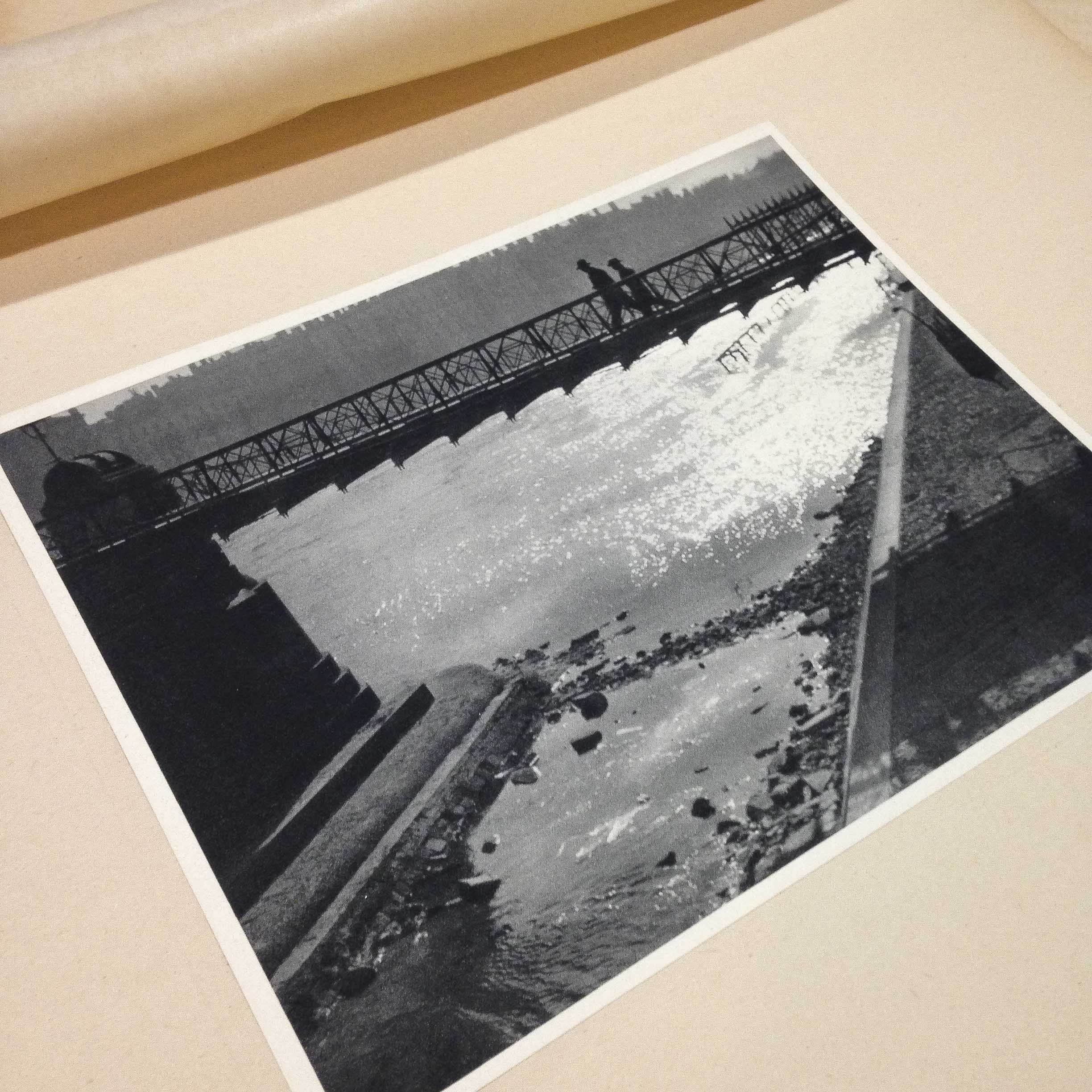 Pont palais justice gravure héliogravure ancien blanc et demilly noir et blanc lyon papier 1930 bouquiniste