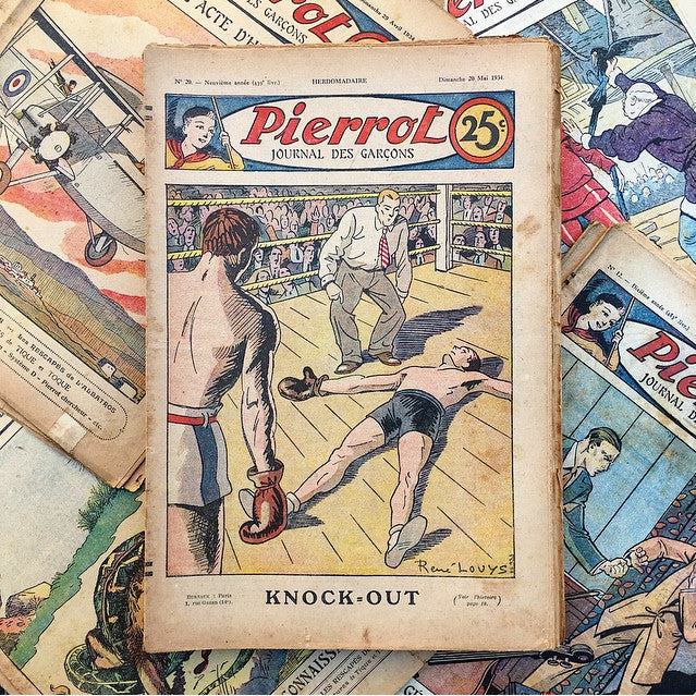 journal des garcons Pierrot ancien vintage exemplaire 1930 hergé hebdomadaire