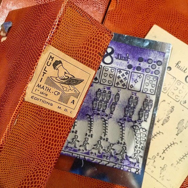 planche tampon éducative école écolier mdi multi 1960 ancien ancienne vintage