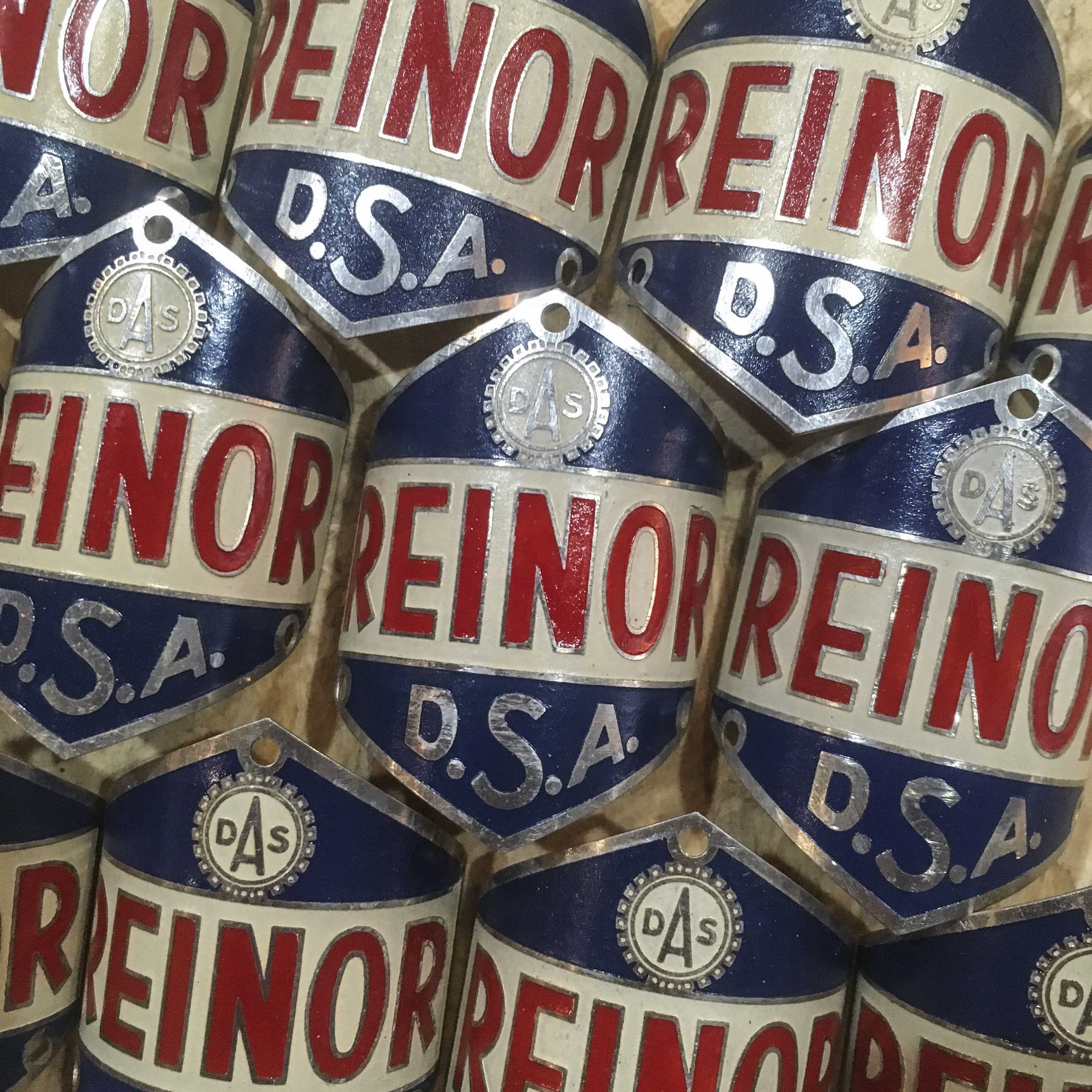 plaque de vélo Reinor Lyon DSA ancienne ancien cycle vintage 1940 1950