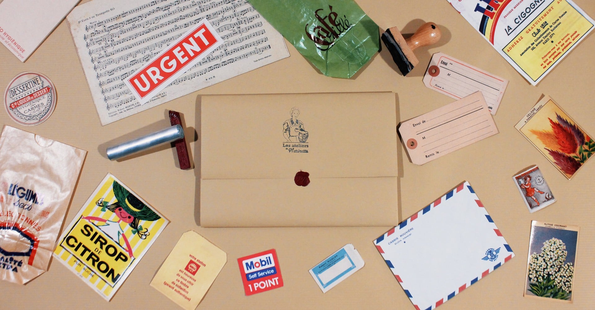 pochette surprise 10 papiers anciens