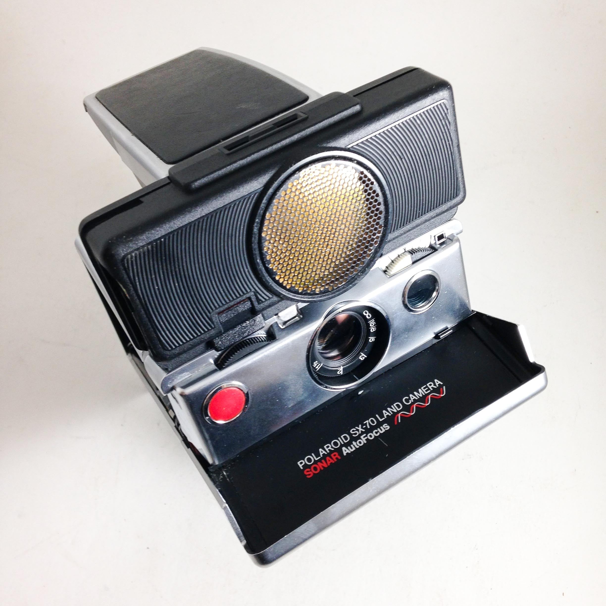 polaroid ancien vintage sx-70 reflex mat instantané 1970 1980 sonar