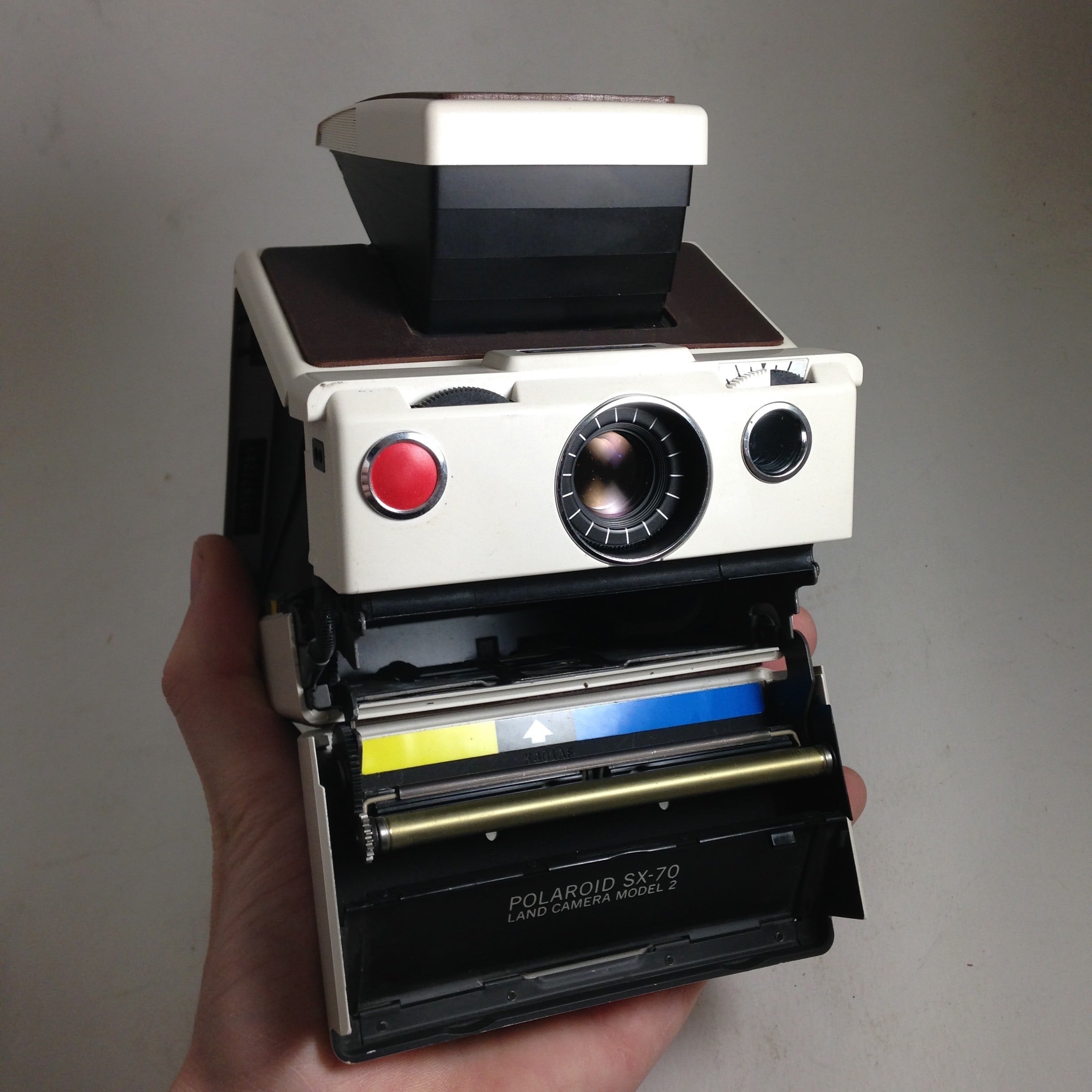 polaroid ancien vintage sx-70 reflex ivoire instantané 1970 1980