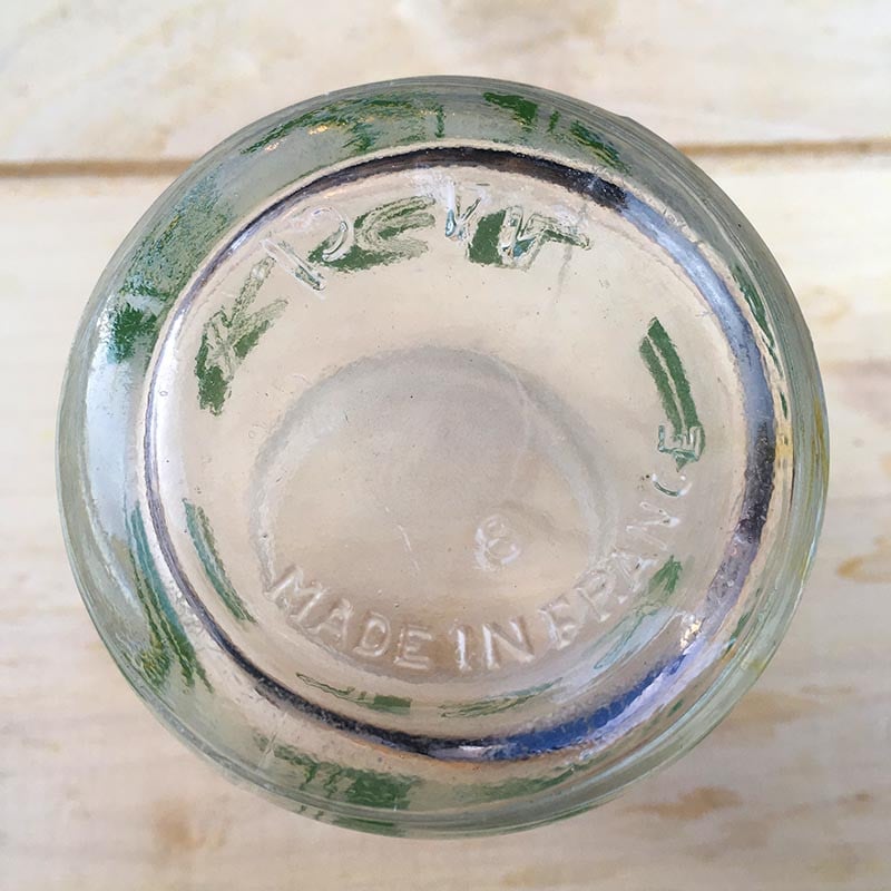 pot yaourt kel en verre 1960 vintage ancien yoghourt yahourt publicitaire épicerie ancienne