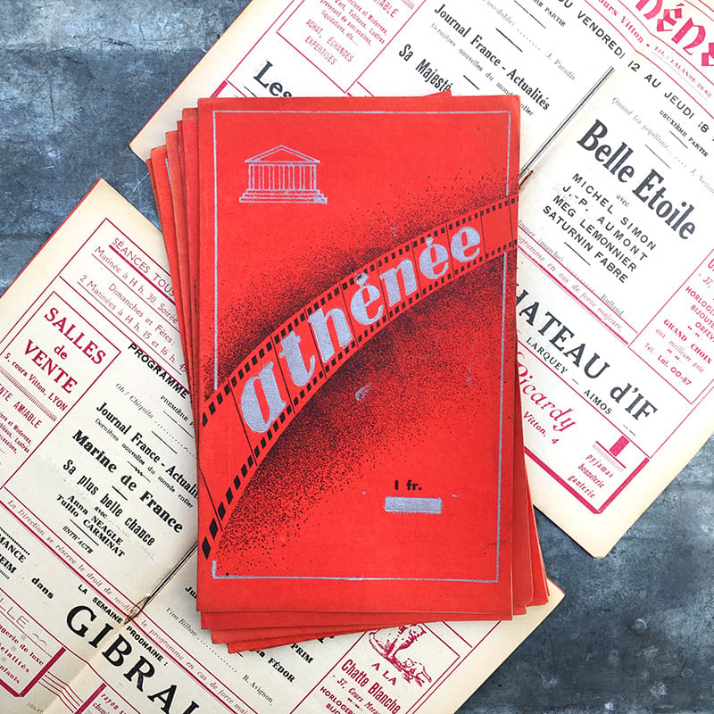 Lyon Athénée Cinema Program 1939