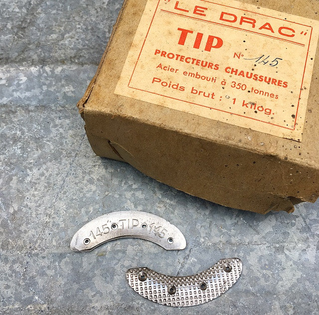 renfort protecteur tip 145 chaussure botte métal métallique croissant pointe talon
