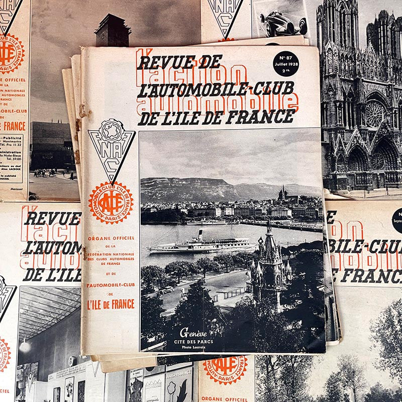 journal revue magazine automobile ile de france ancien vintage illustration exemplaire numéro 1937 1939 années 30