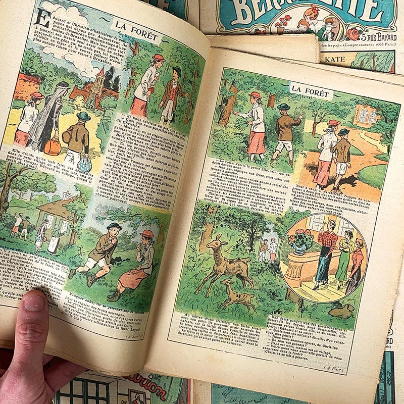 journal revue magazine bernadette fille ancien vintage illustration exemplaire numéro 1930 1938