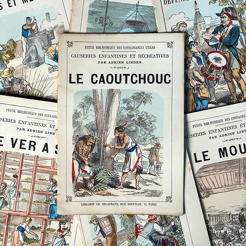 journal revue magazine causeries enfantines adrien linden livret ancien vintage illustration 1900 1890