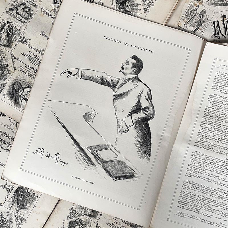journal revue magazine la vie parisienne 1890 1900 mode ancien vintage illustration exemplaire numéro