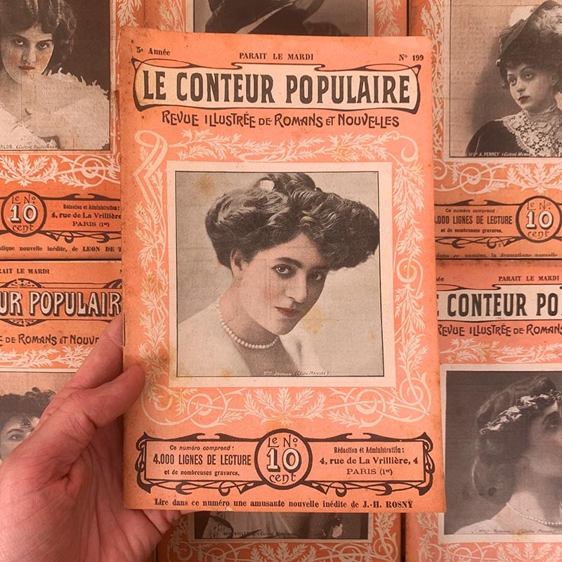 journal revue magazine le conteur populaire mode ancien vintage papier illustré illustration exemplaire numéro 1905 1900 1910