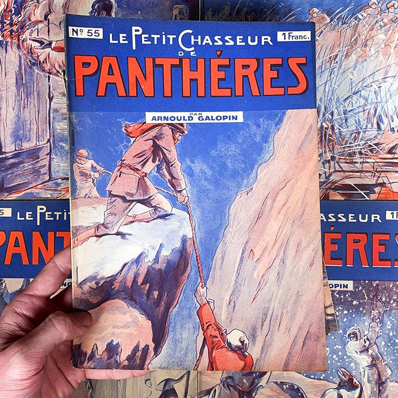 journal revue magazine le petit chasseur de panthères arnould galopin ancien vintage illustration exemplaire numéro 1928 1929