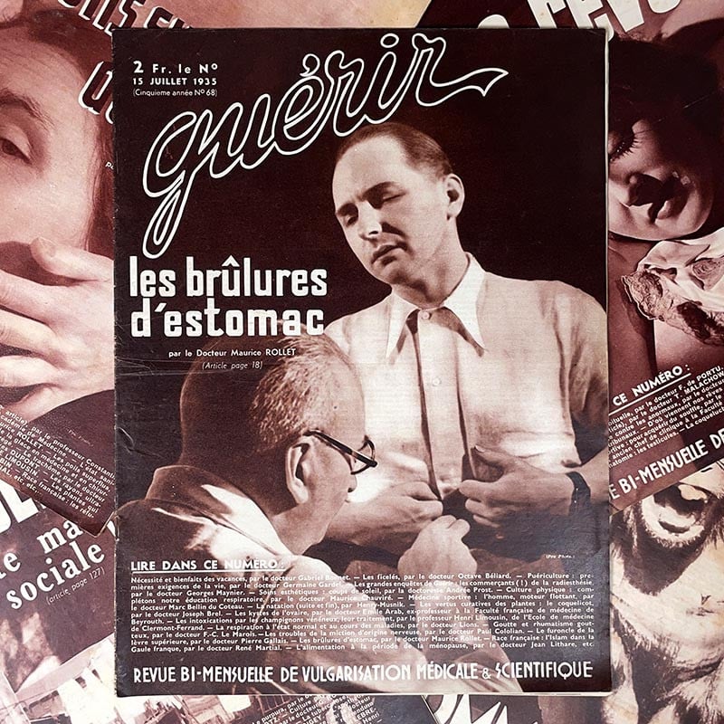 journal revue magazine medicale guerir ancien vintage illustration exemplaire numéro 1935 1936 1937 1938