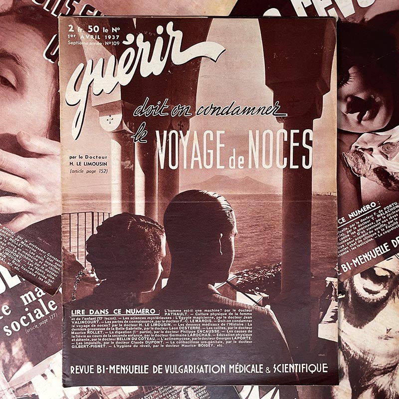 journal revue magazine medicale guerir ancien vintage illustration exemplaire numéro 1935 1936 1937 1938