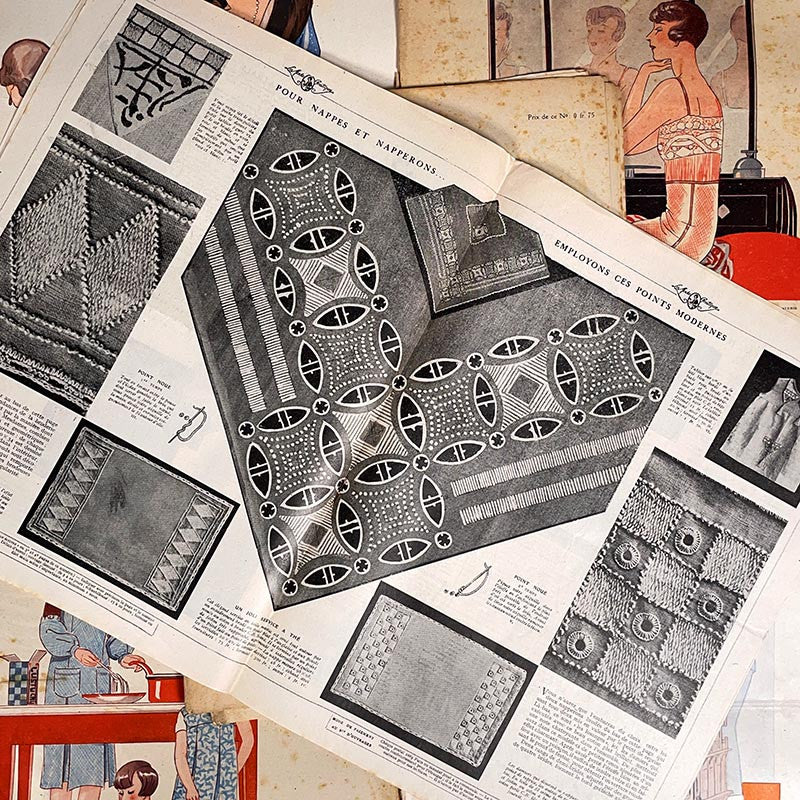journal revue magazine mode pratique femme 1920 1930 mode ancien vintage illustration exemplaire numéro