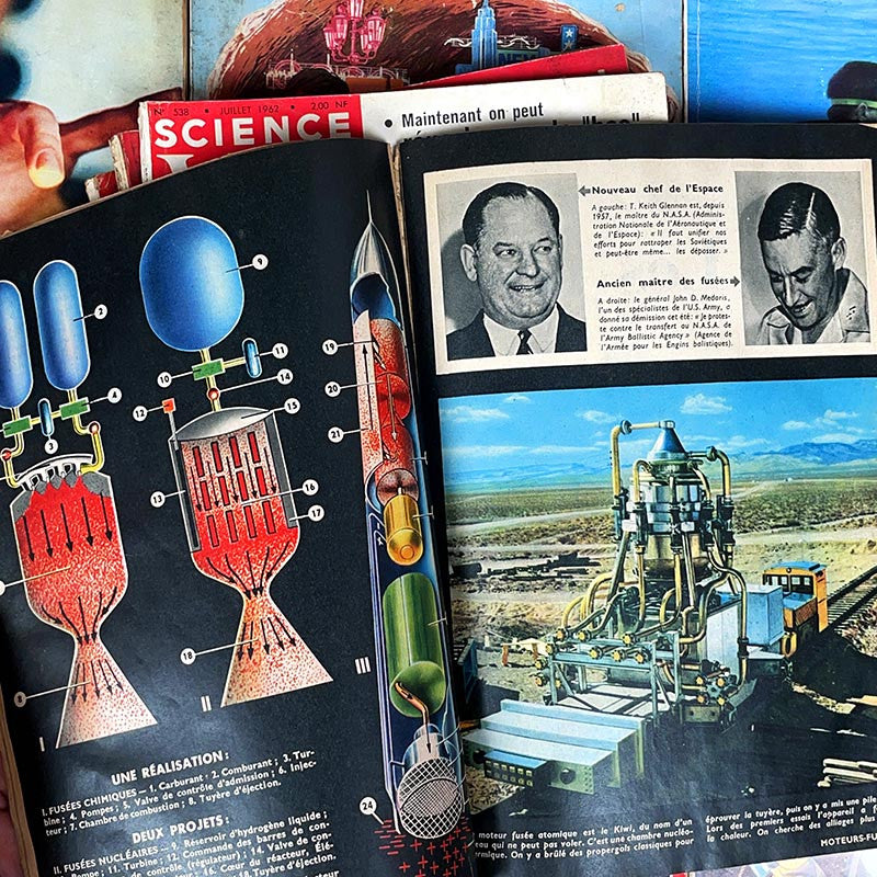 journal revue magazine science et vie scientifique ancien vintage illustration exemplaire numéro 1960 1969 années 60
