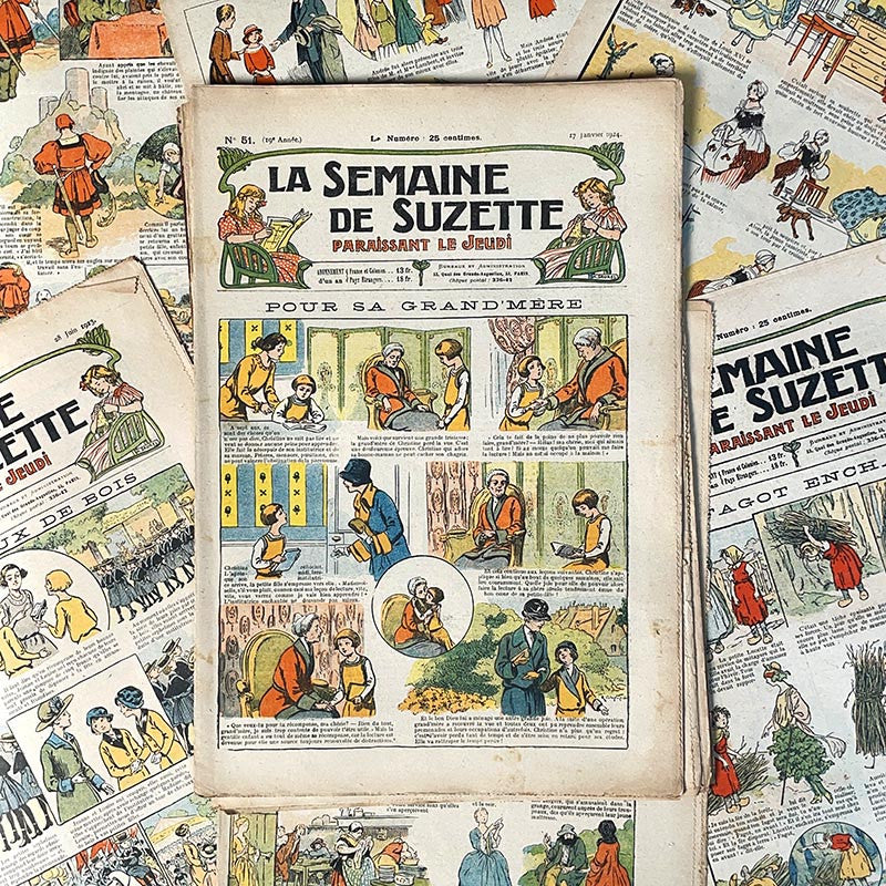 journal revue magazine la semaine de suzette fille ancien vintage illustration exemplaire numéro 1920 1923