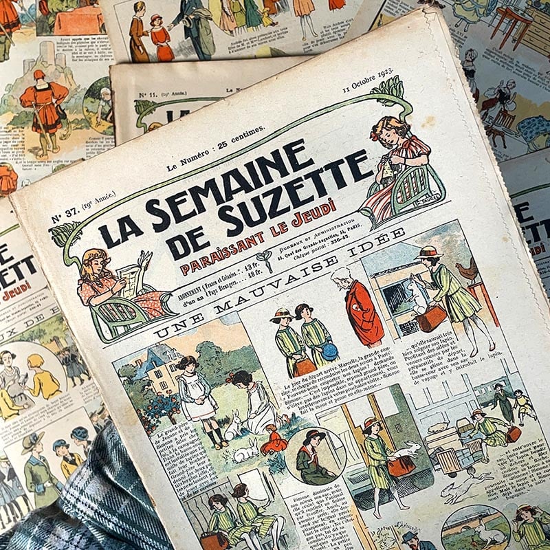 journal revue magazine la semaine de suzette fille ancien vintage illustration exemplaire numéro 1920 1923