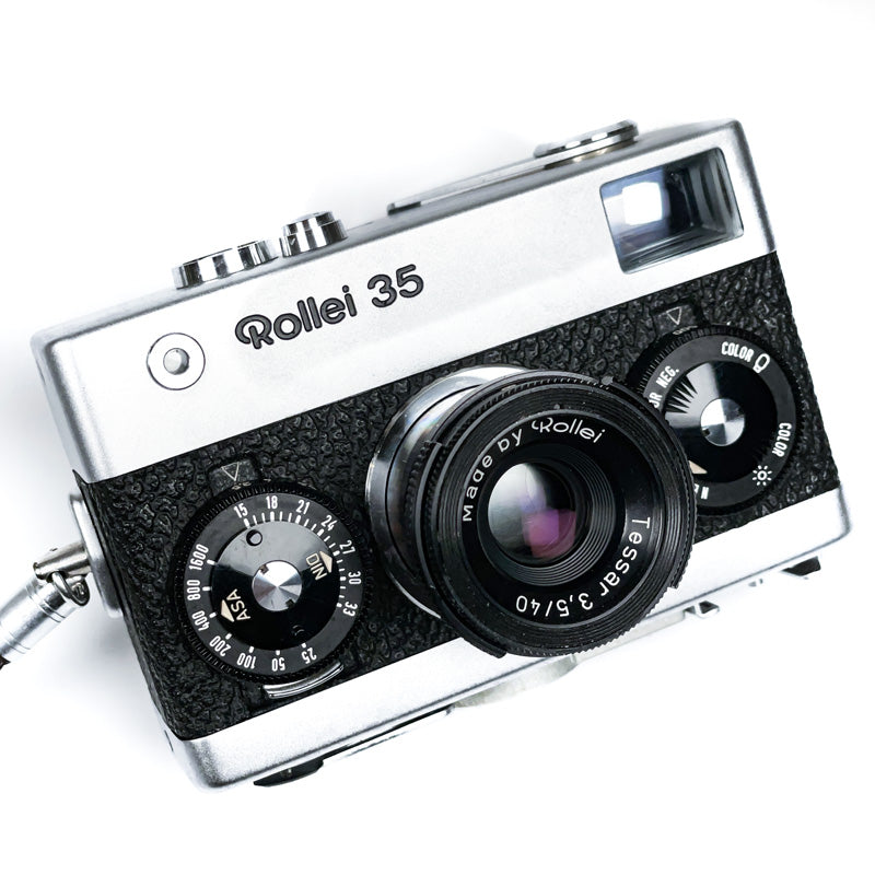 rollei 35 singapour tessar 40mm 3.5 compact argentique film pellicule photo photographie 24x36 125 35mm platy