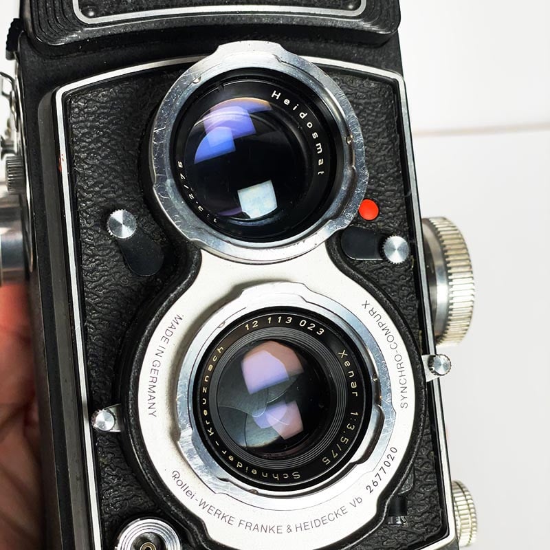 Rolleicord Vb "White face" Xenar 75mm 3.5