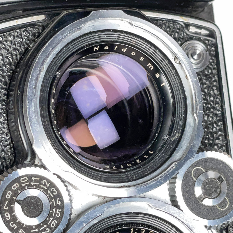 rolleiflex 3.5C tlr planar 75mm 3.5 bi objectif twin lens ancien vintage pellicule argentique film photo photographie moyen format 120