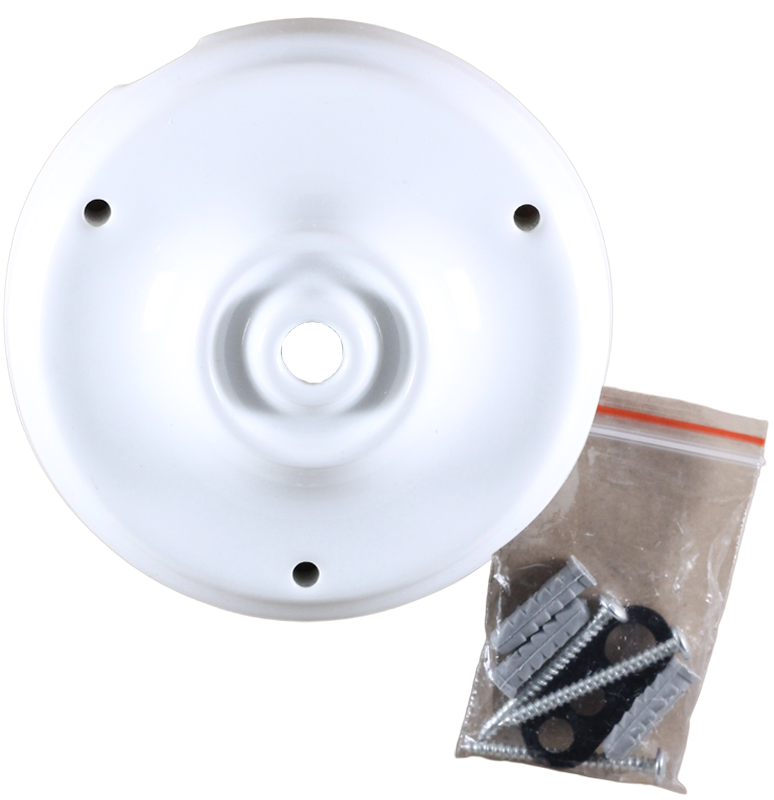Rosace Porcelaine Blanche 105mm