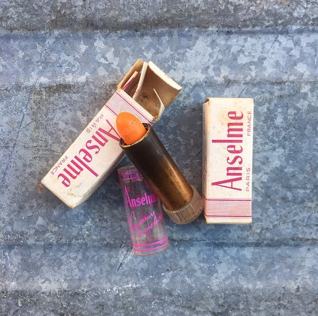 rouge a levre baton ancien vintage recharge 1970 1980 maquillage anselme