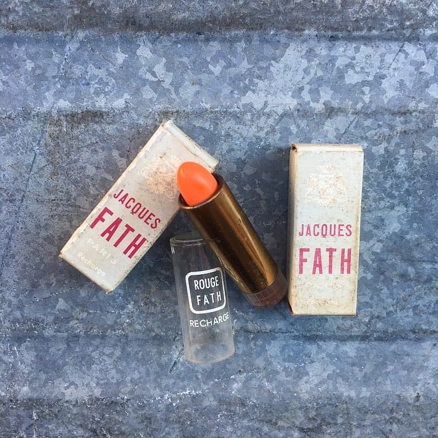 rouge a levre baton ancien vintage recharge 1970 1980 maquillage jacques fath