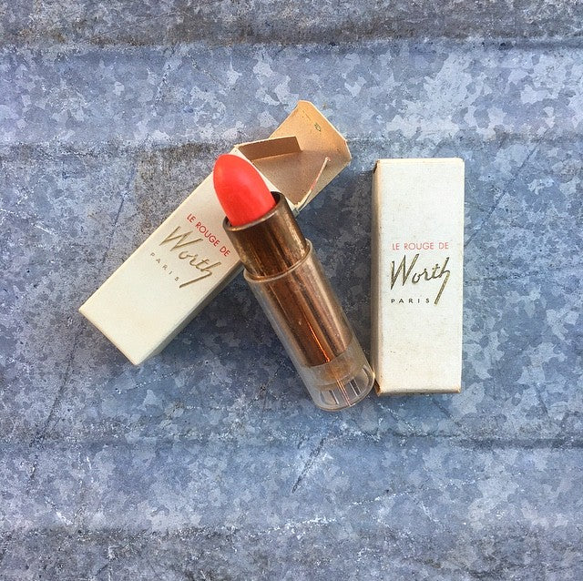 rouge a levre baton ancien vintage recharge 1970 1980 maquillage le rouge de worth