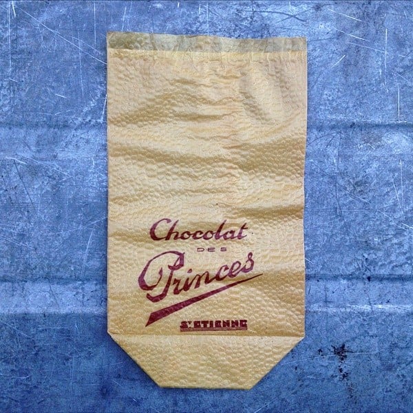 sachet papier chocolat des princes st etienne ancien vintage 1950 1960