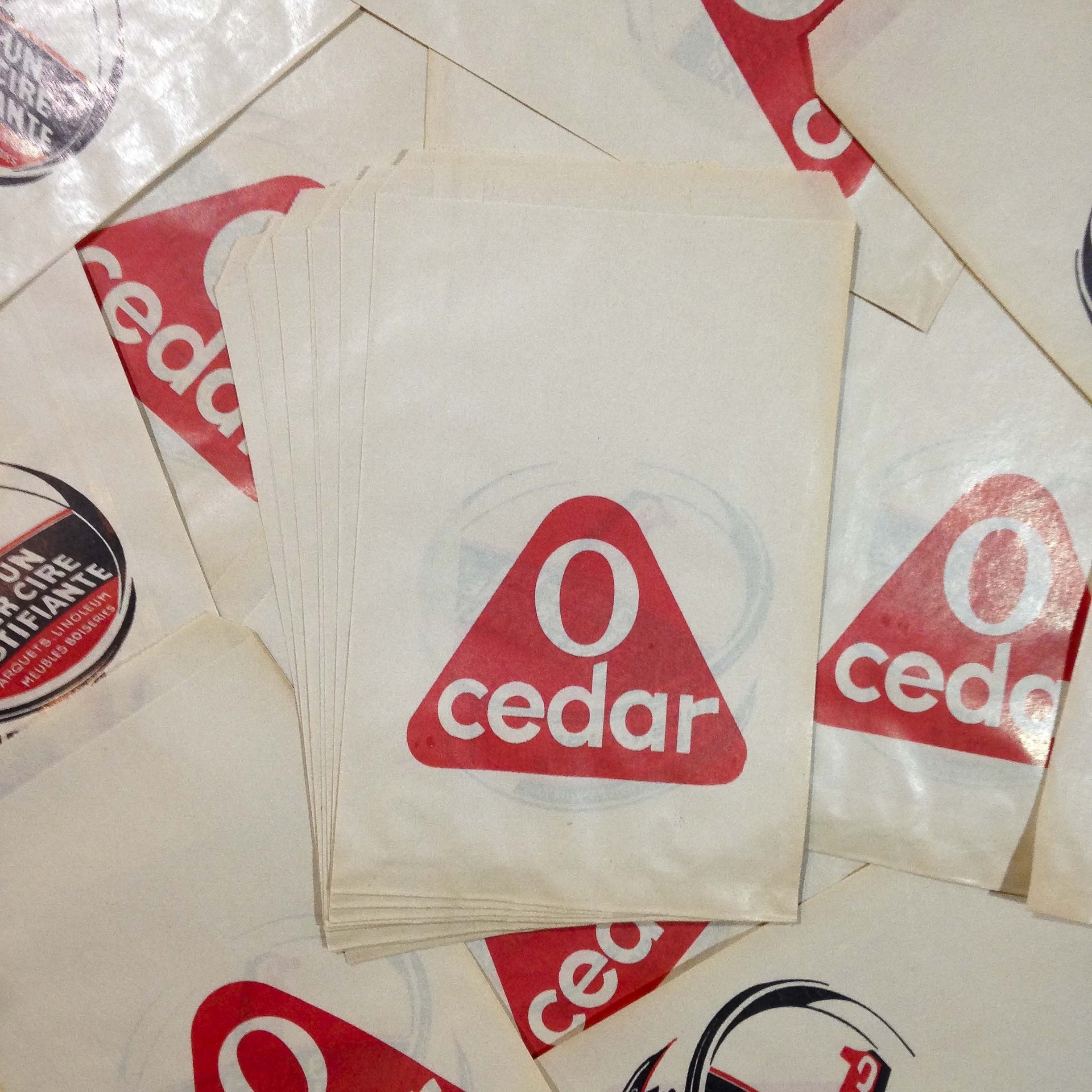 sachet papier ancien océdar vintage mercerie 1960