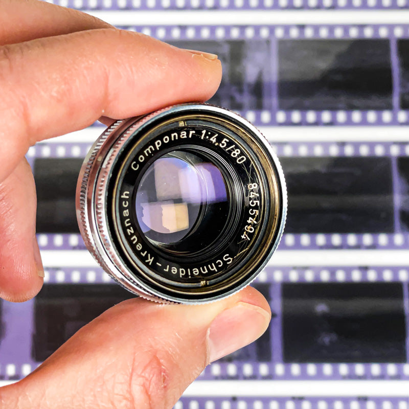 schneider-kreuznach 80mm 4.5 componar objectif agrandisseur tirage chambre noir papier négatif film pellicule argentique photo photographie labo laboratoire ancien vintage 24x36 35mm 135 120 6x6
