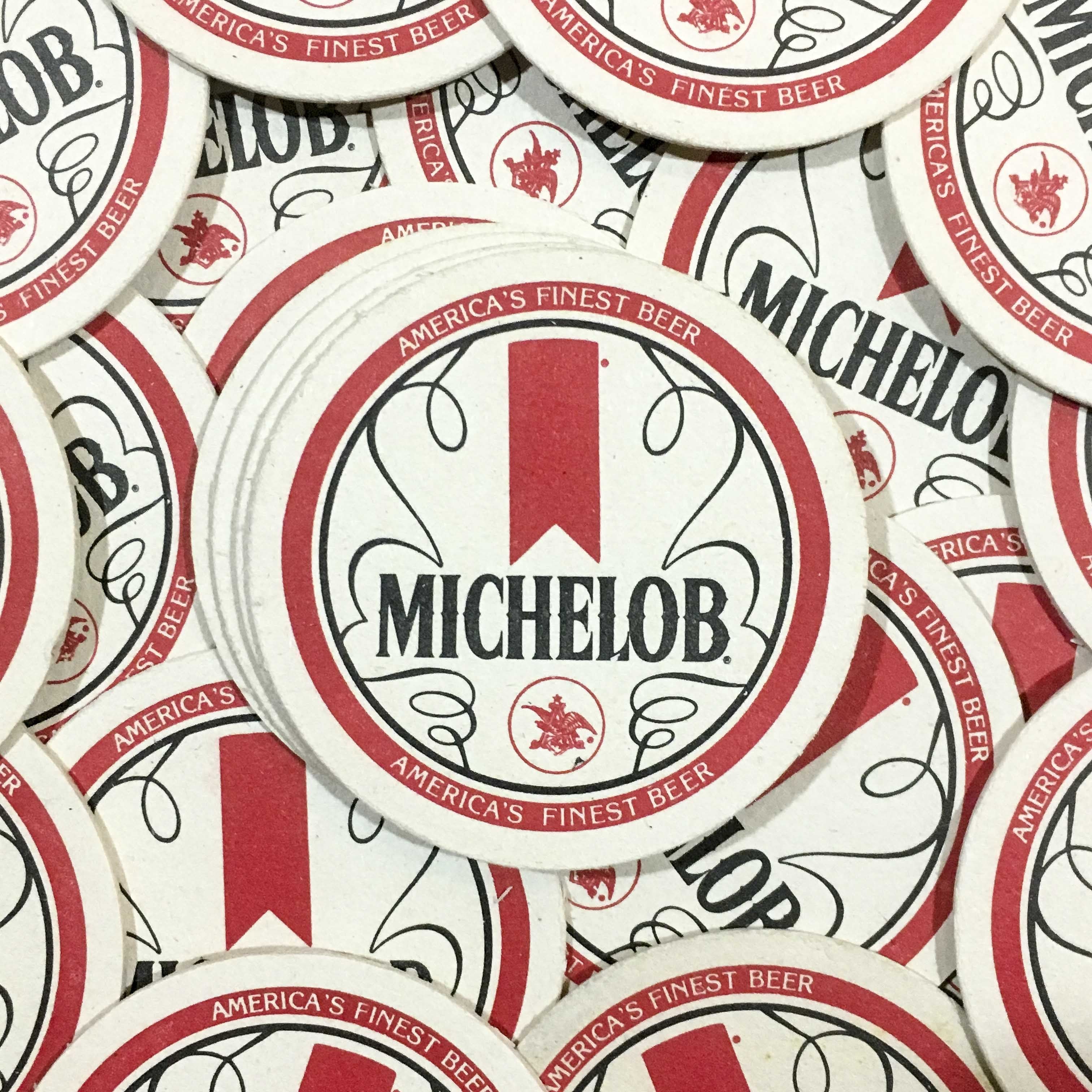 michelob bar tabac sous bock carton ancien vintage alcool 1970