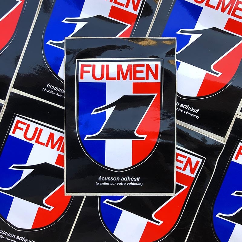 sticker fulmen 1 france garage voiture ancienne 1990 autocollant ancien vintage