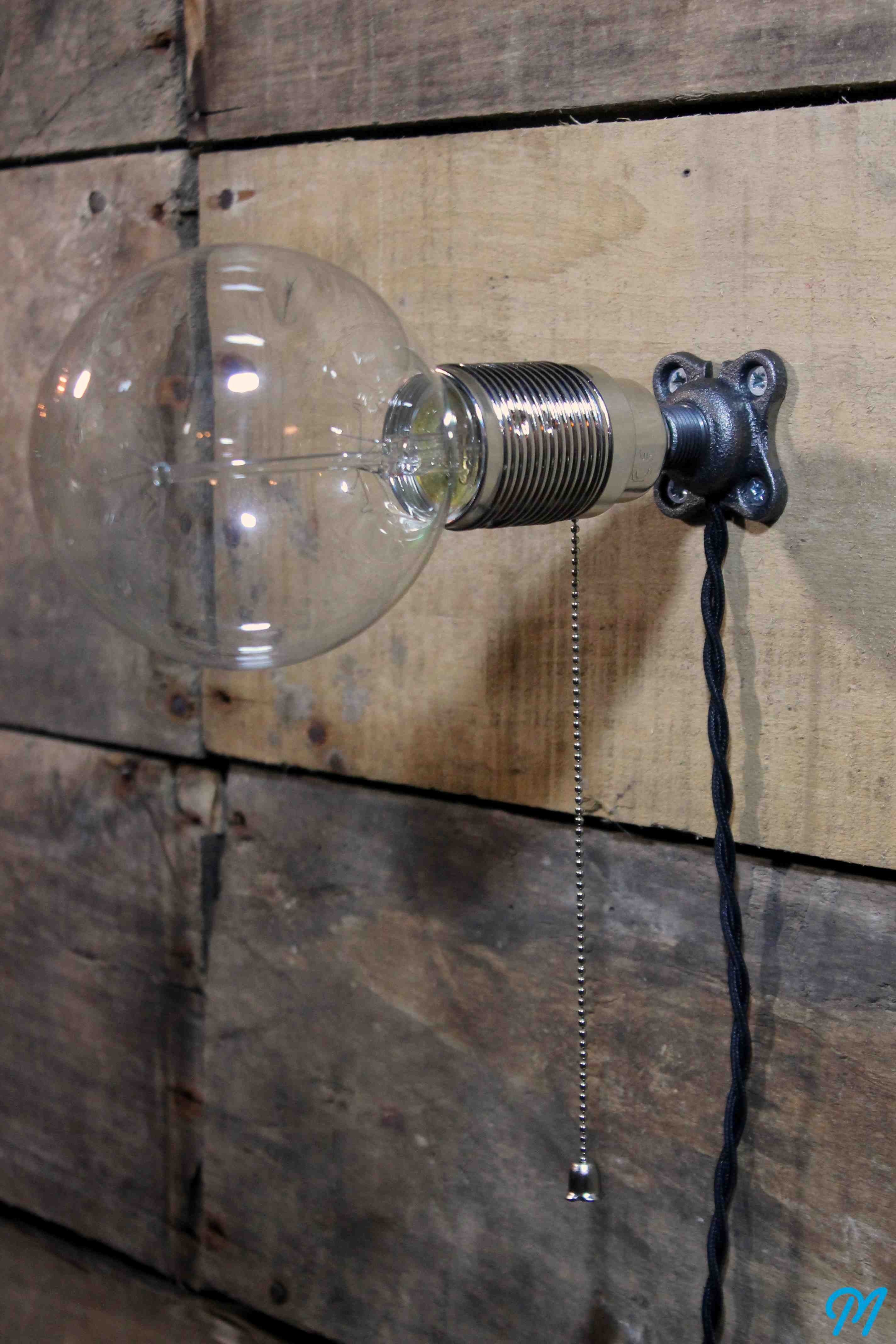 base fonte metal ancienne m10 support luminaire electrique quincaillerie