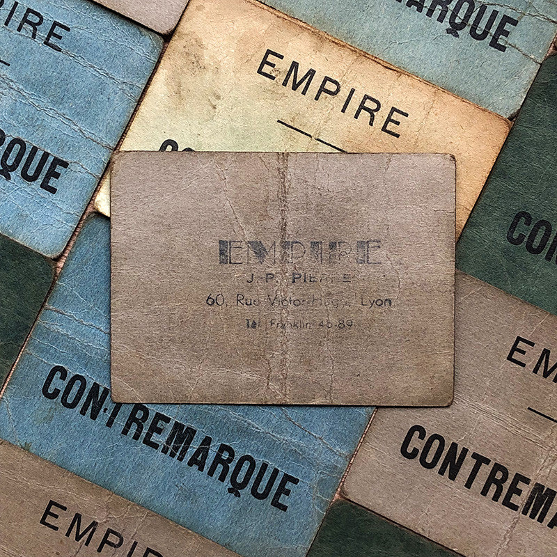 ticket bon échange empire contremarque 1940 ancien vintage papier cartonné