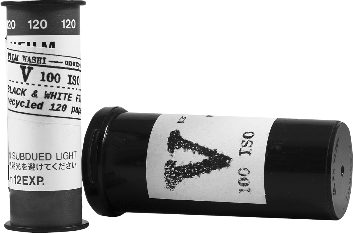 washi v 120 100 iso black and white gampi papier moyen format 6x6 6x7 6x9 6x4.5